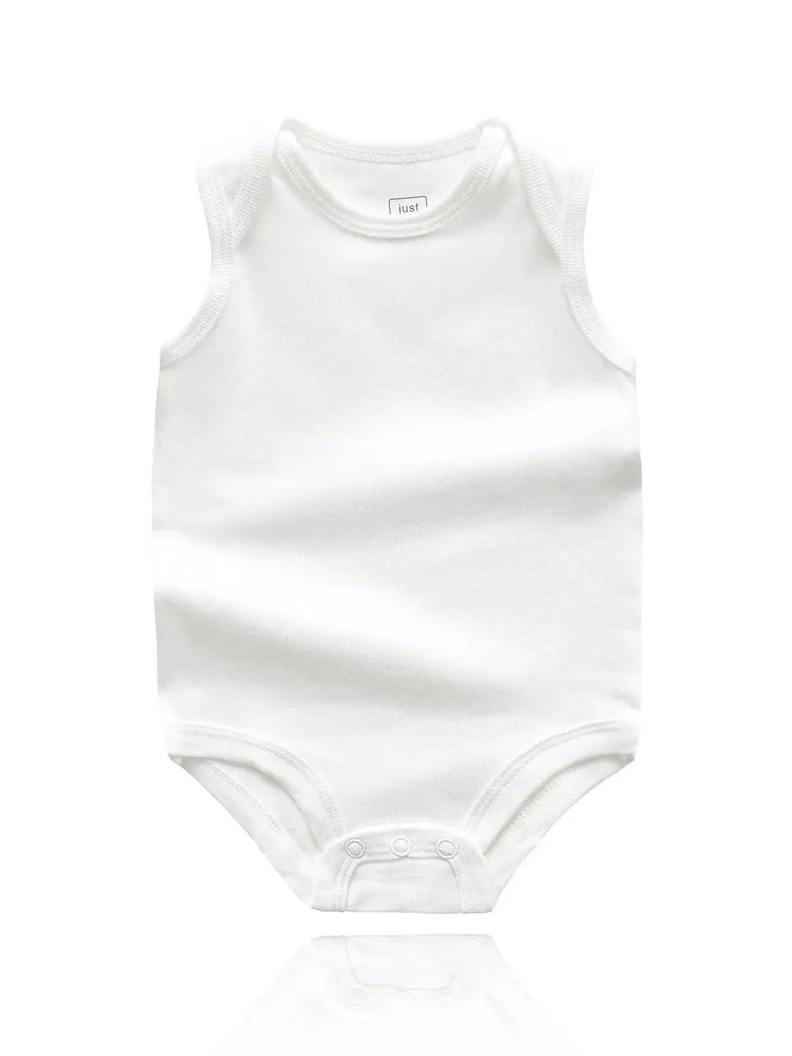5PCS/LOT Newborn Baby Clothing 2024 Summer Sleeveless Baby Boy Girl Clothes Cotton White Color Baby Bodysuit Vest Baby Romper