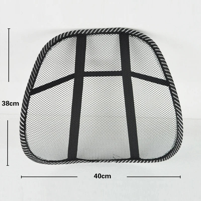 Car Seat Chair Back Cushion Mesh Lumbar Back Brace Car Seat Chair Cushion Massage Back Cushion Pad Support Home Office