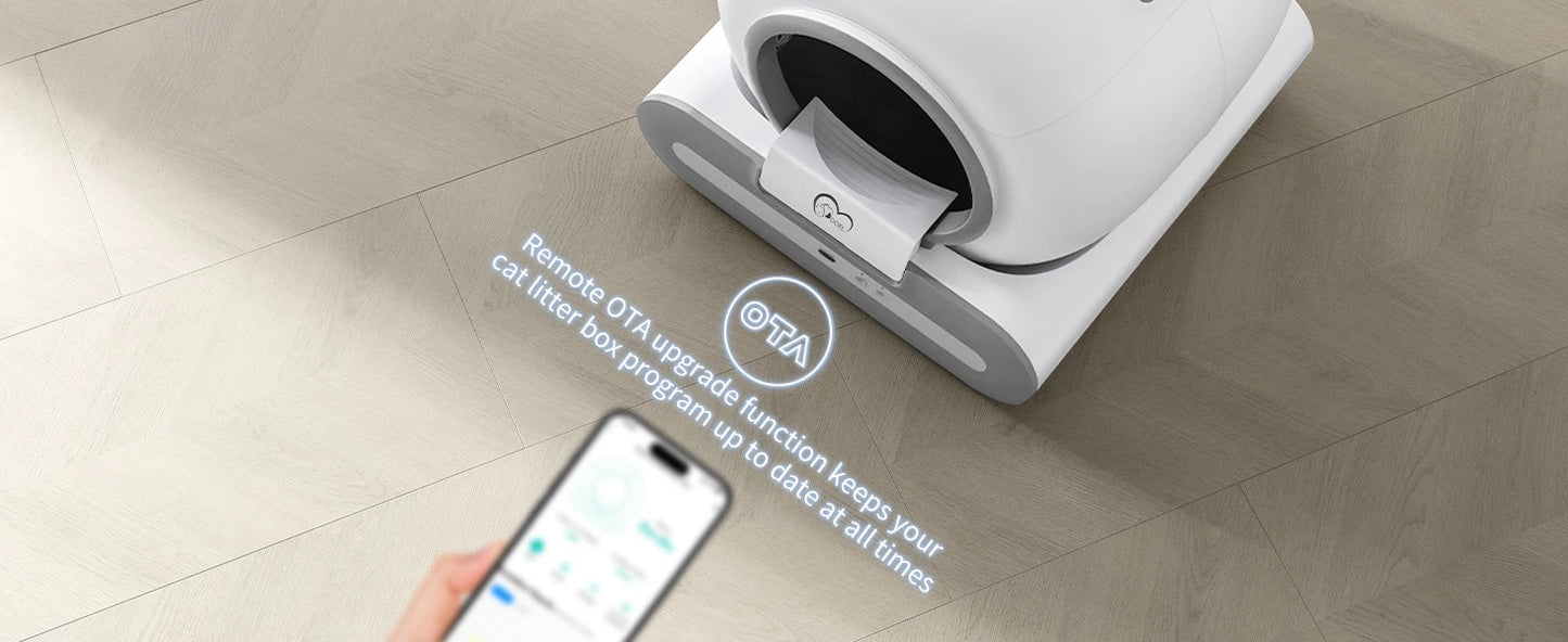 DOEL  Automatic Cat Litter Box Self Cleaning with App Control & Cat Litter Mat Smart Cat Toilet for Multiple Large Cats