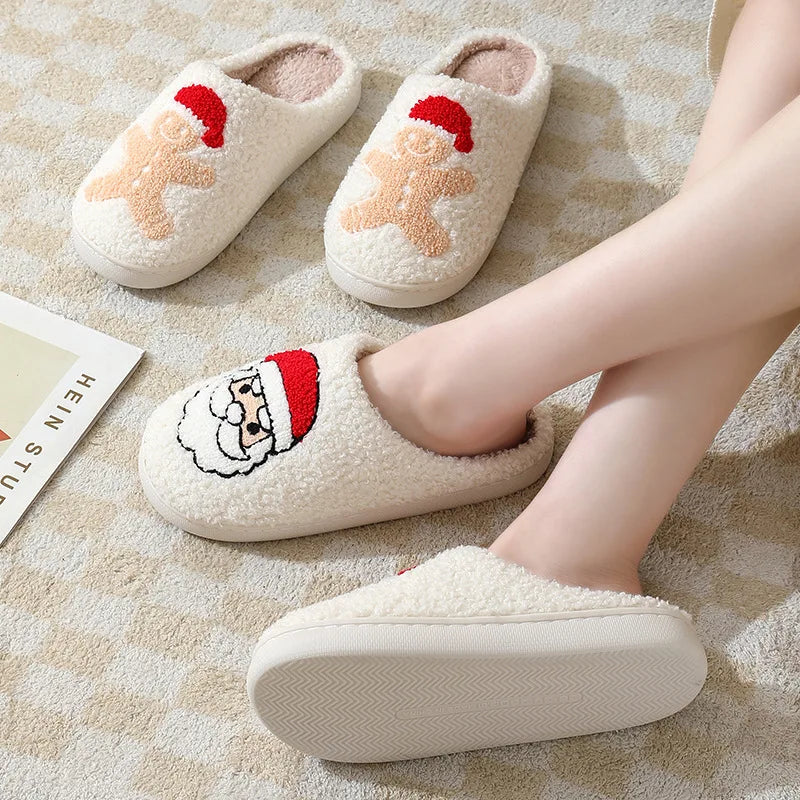 Cute Christmas Elk Slippers