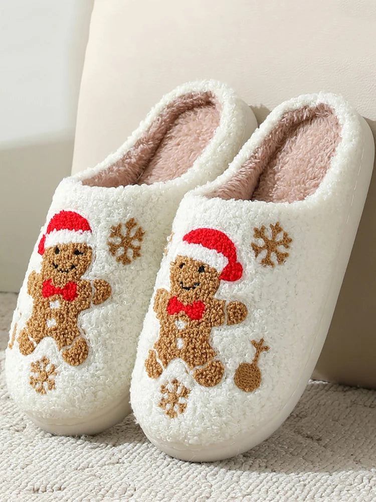 Cute Christmas Elk Slippers