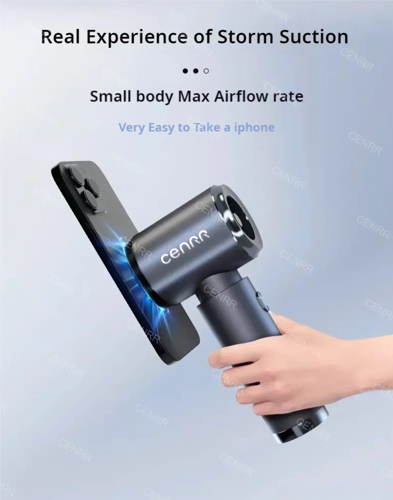 CENRR 210000PA Mini Car Vacuum Cleaner Wireless Powerful Vacuum Car Cleaner Handheld Portable Vacuum Cleaner Cleaning Machine