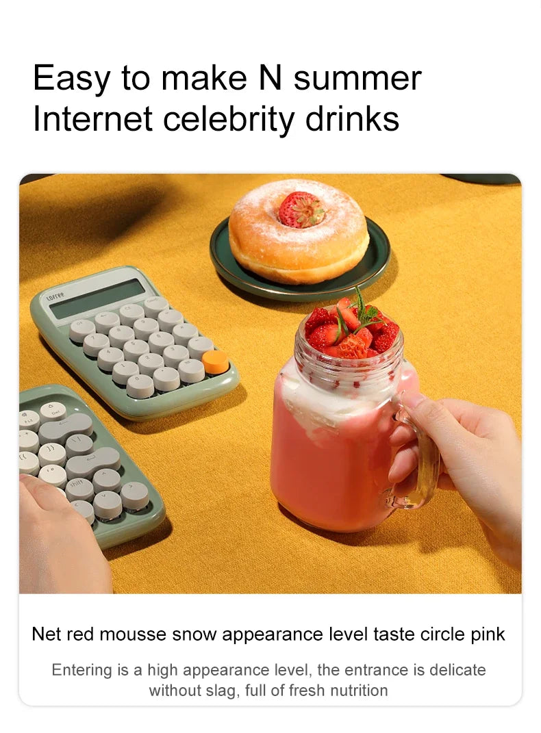 6 Blade Portable Juicer USB Rechargeable Juicer Stainless Steel Blade Cup Juicer Fruit Automatic Smoothie Blender Kitchen Tool