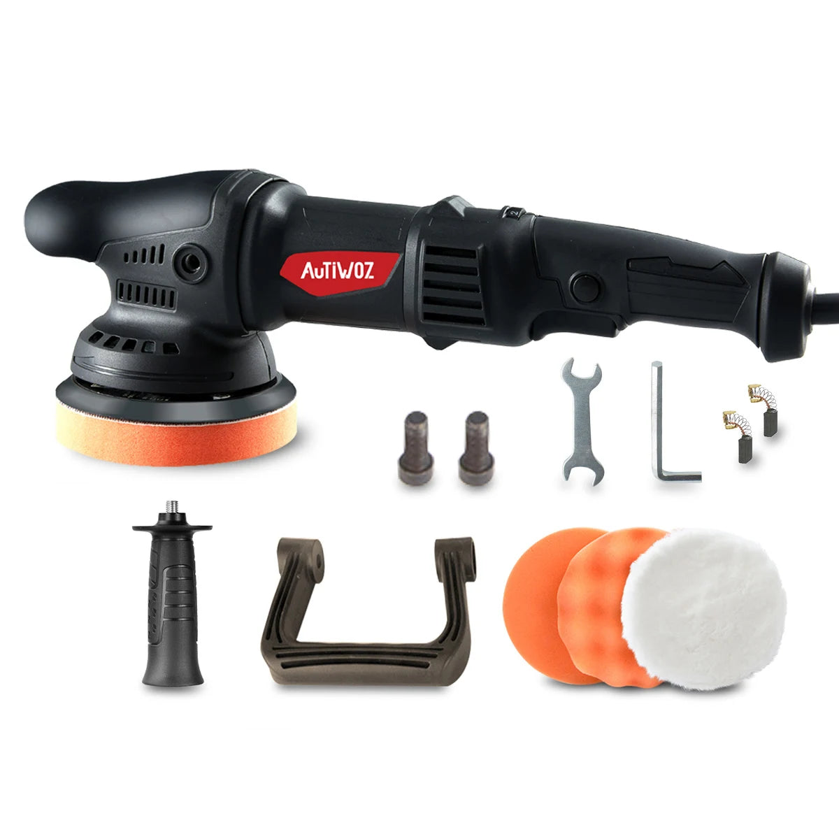 AUTIWOZ Car Polishing Machine Dual Action Car Polisher DA 920W High Power Random 9mm Random Orbital Machine Auto Waxing Tool