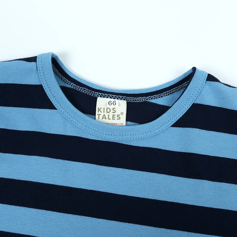 Summer Short Sleeved Baby Rompers 0-2Y Striped Onesies for Newborn Baby Boy Infant Girl Moon Printed Jumpsuit Baby Clothing