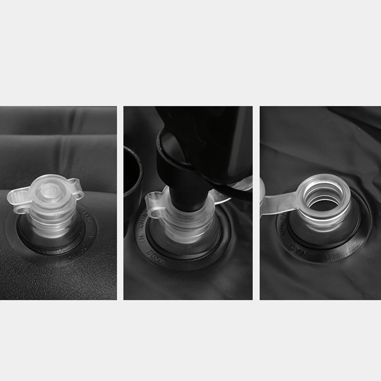 Car Travel Bed 2‑In‑1 Multifunction Inflatable Travel Mattress PVC Flocking Soft Sleeping Rest Cushion for Car SUV