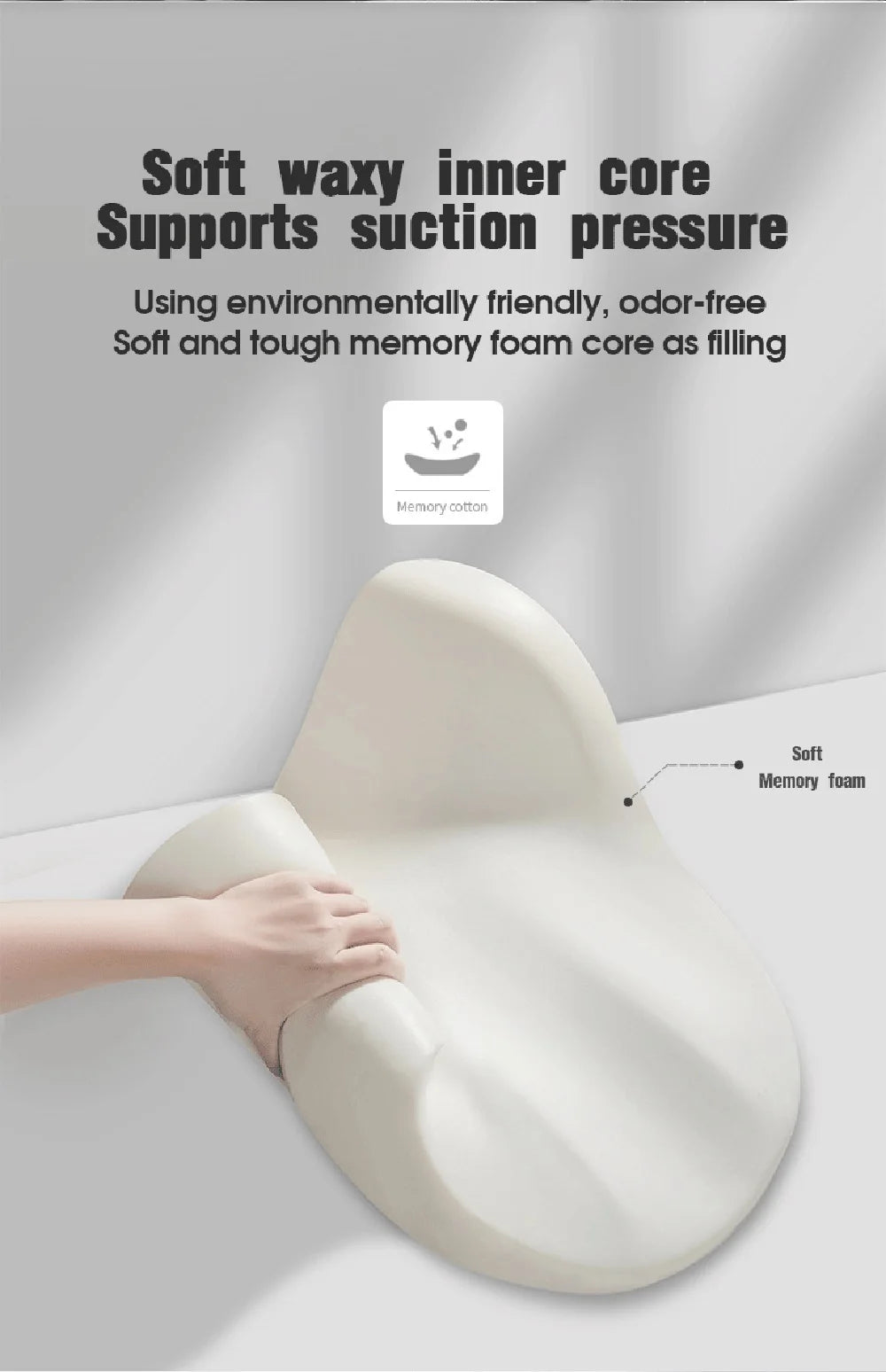 Car Neck Pillow Memory Foam Protective Lumbar Back Support Breathable Car Headrest Cushion Relieve Stress Car Seat Pillow
