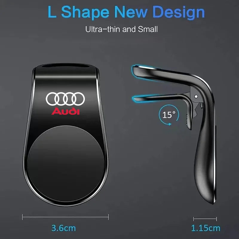 Magnetic Car Phone Holder in Car Phone Stand Clip Mount for Audi Badge A3 A4 A5 A6 A7 A8 Q3 Q5 SQ3 SQ4 S3 S4 S5 Car Accessories