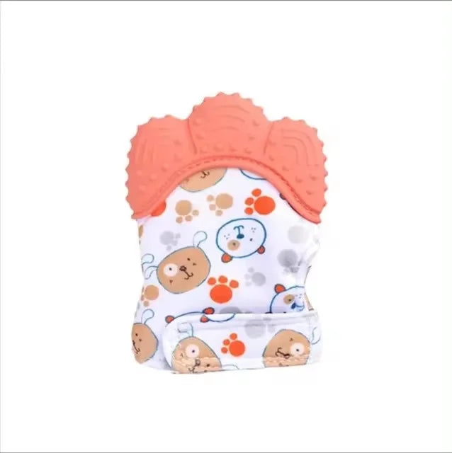 Newborn Teething Silicone Mittens Multi-Layer Breathable Chewing Mittens Baby Teething Toys Baby Soother Teether Teething Toys