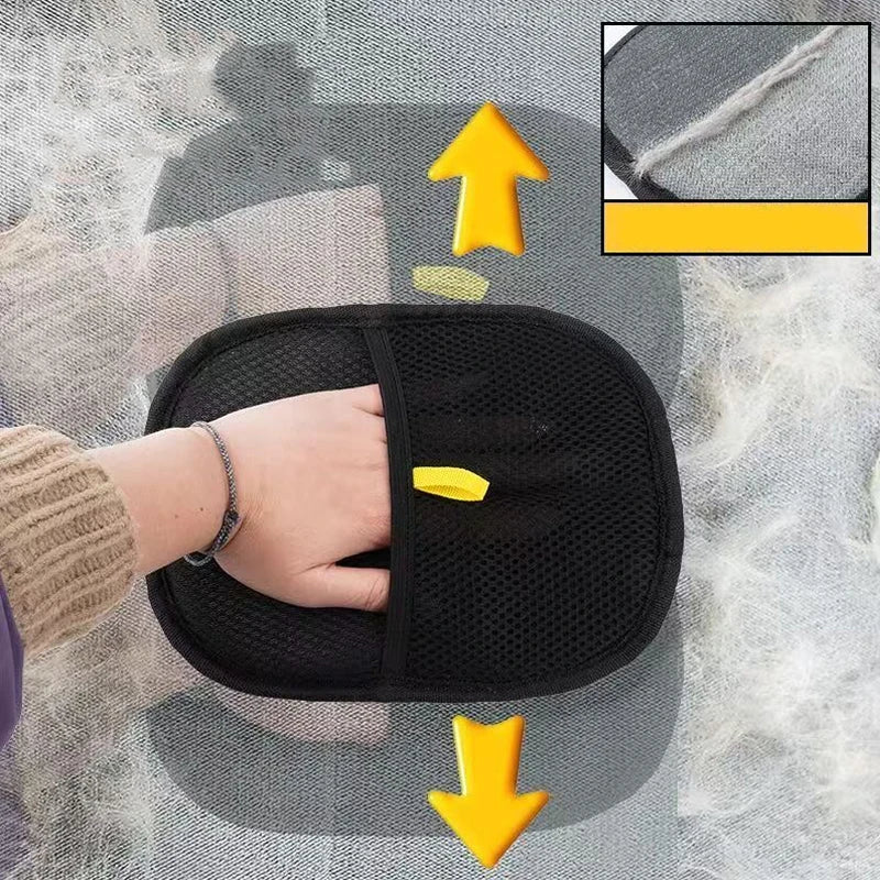 Reusable Cat Grooming Gloves Electrostatic Pet Hair Removal Mitts Cat Dog Hair Remover Brush Sticking Device Home Hair Scraper