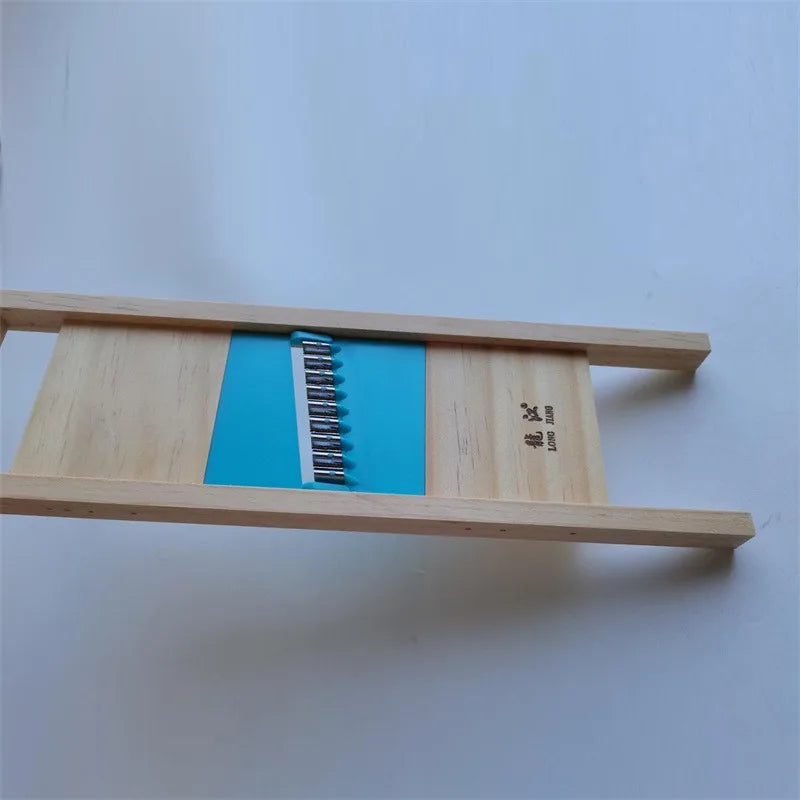 Fries Grid Stainless Potato Grid Steel Potato Kitchen Wooden Home Chip Shred Potato Vegetable French Gadget Cutter Grater Slicer