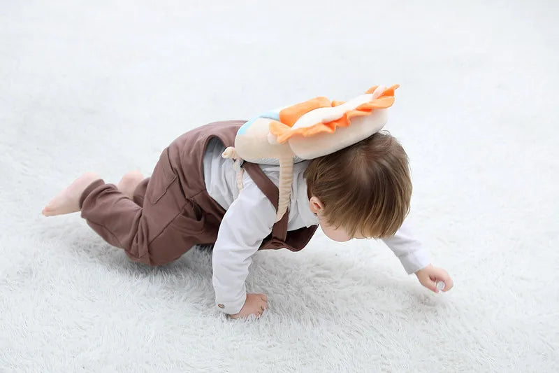 Baby Head Protection Backpack Pillow Toddler Head Safety Pad Cushion Anti-fall Head Protection Pillow Highly Elastic Breathable