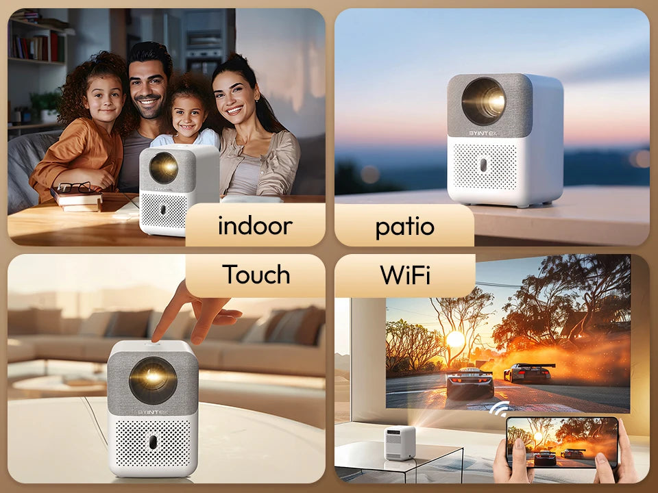LOVE U4 Smart Mini Home Theater Projector 4K 1080P Video Android WIFI for Smartphone Cinema