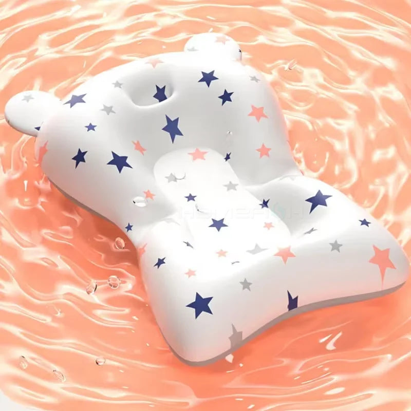 Baby Bath Support Pad Foldable Floating Seat Adjustable Newborn Bathing Cushion Infant Safety Net Hammock
