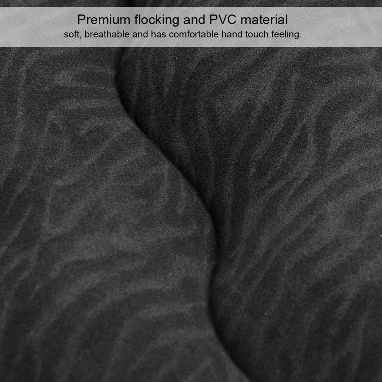 Car Travel Bed 2‑In‑1 Multifunction Inflatable Travel Mattress PVC Flocking Soft Sleeping Rest Cushion for Car SUV