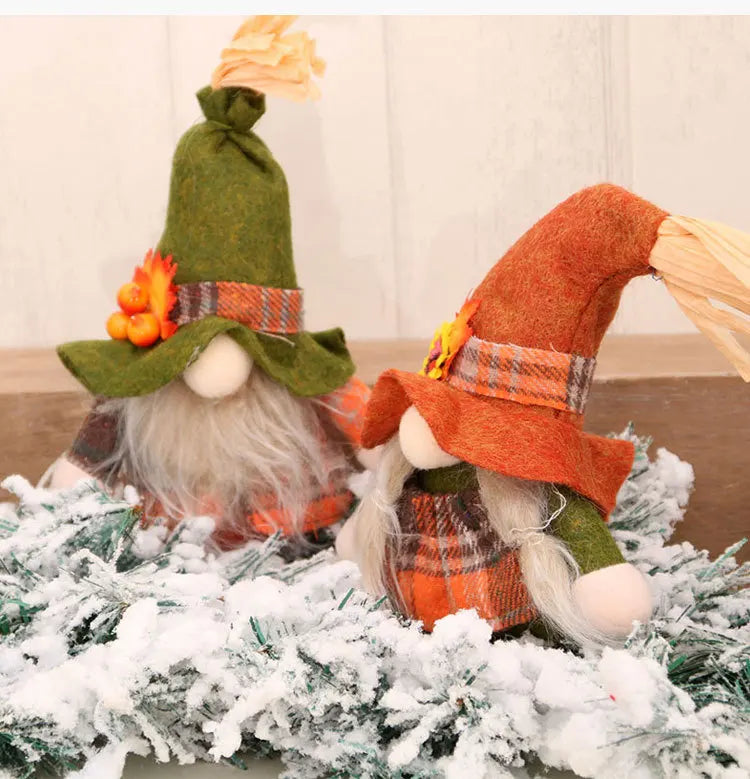 1pc Fall Gnome Autumn Gnome Pumpkin Sunflower Swedish Dwarf Thanksgiving Day Christmas Decor Nordic Gnome Land God Old Man Decor