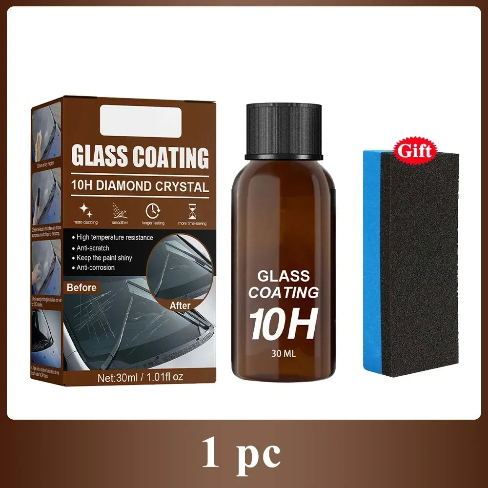 Car Glass Coating Ceramic Coating Nano Crystal Coating Car Windows Polishing Scratch Resistance Glass Waterproof Dustproof Agent
