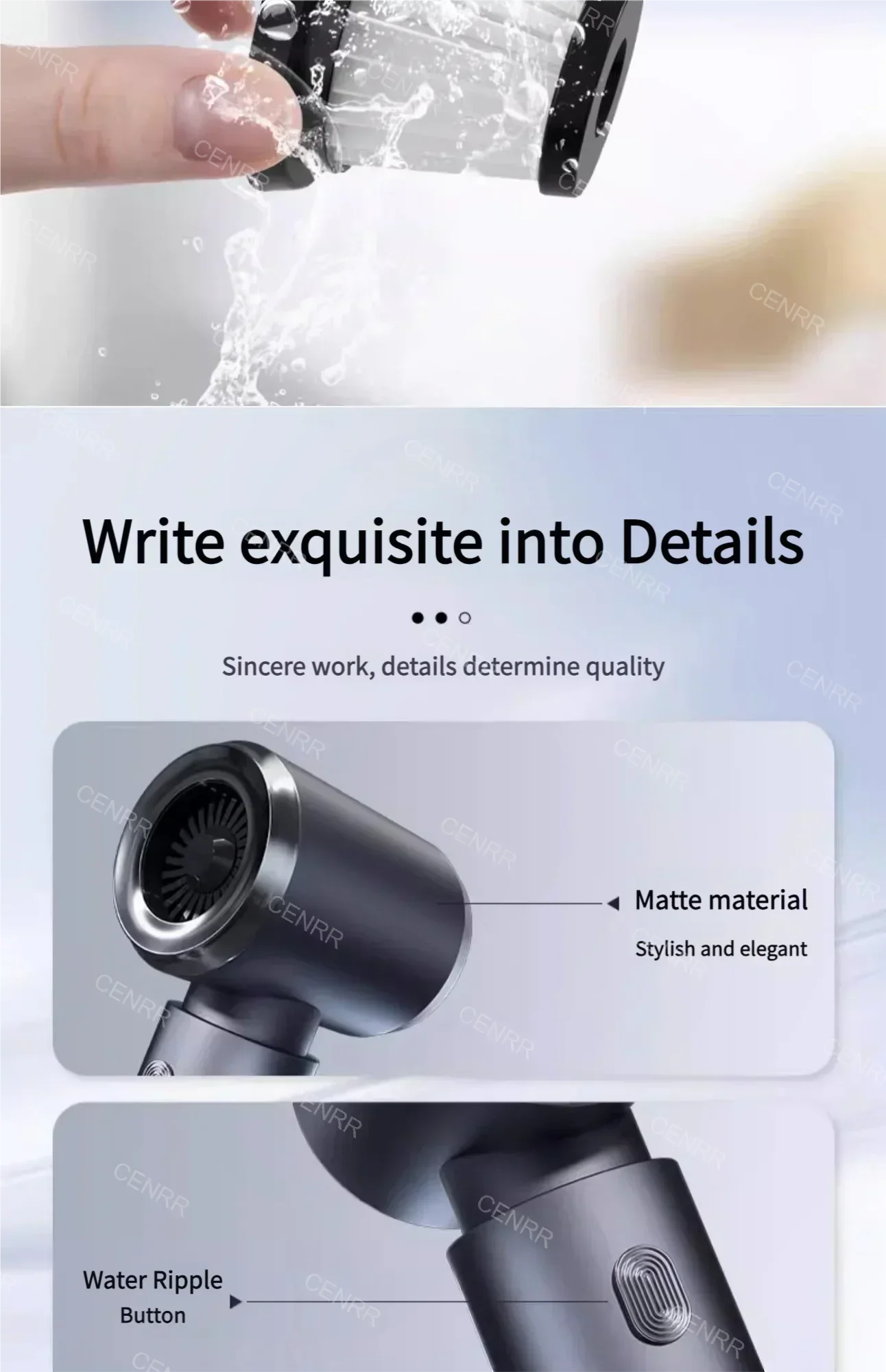 CENRR 210000PA Mini Car Vacuum Cleaner Wireless Powerful Vacuum Car Cleaner Handheld Portable Vacuum Cleaner Cleaning Machine