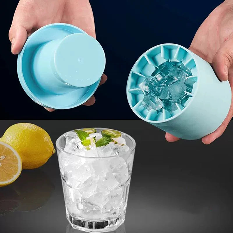 4/6/8/15/160 Grid Big Ice Tray Mold Giant Jumbo Large Food Grade Silicone Ice Cube Square Tray Mold DIY Ice Maker Ice Cube Tray