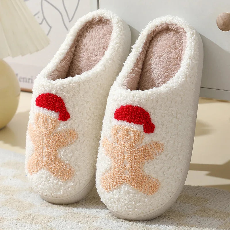 Cute Christmas Elk Slippers