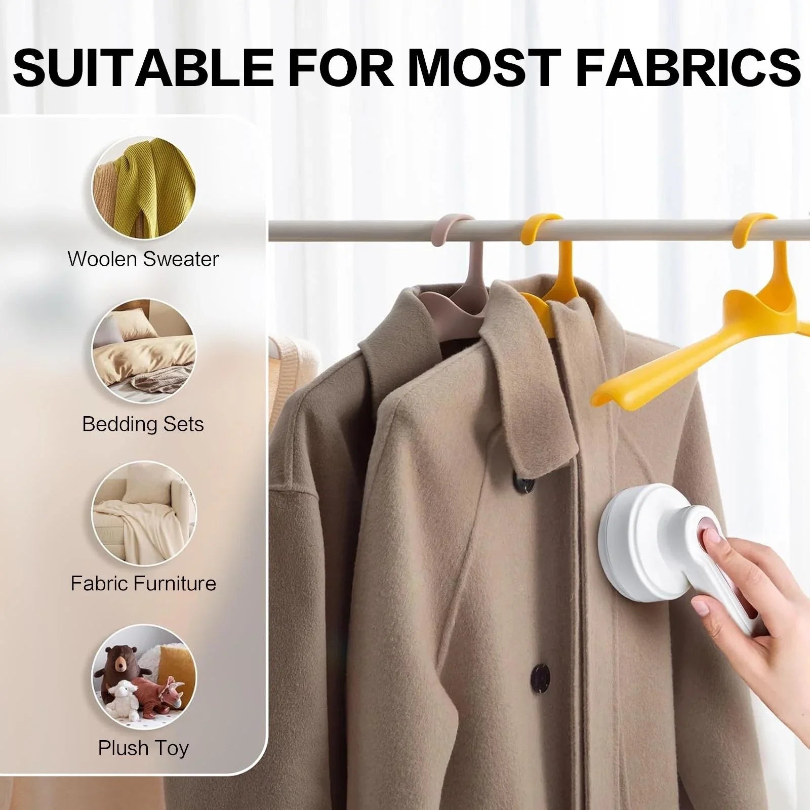 Electric Lint Remover USB Fast Charging Fabric Sweater Shaver Clothes Pill Trimmer for Coats and Sofas Portable Home Care