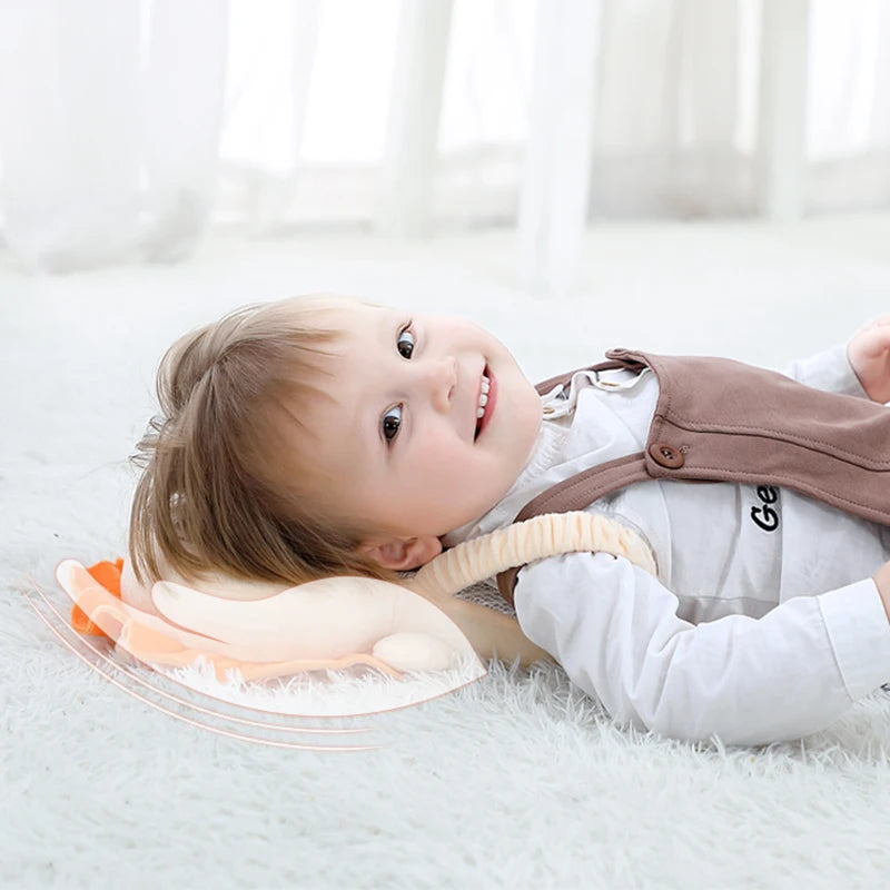 Baby Head Protection Backpack Pillow Toddler Head Safety Pad Cushion Anti-fall Head Protection Pillow Highly Elastic Breathable