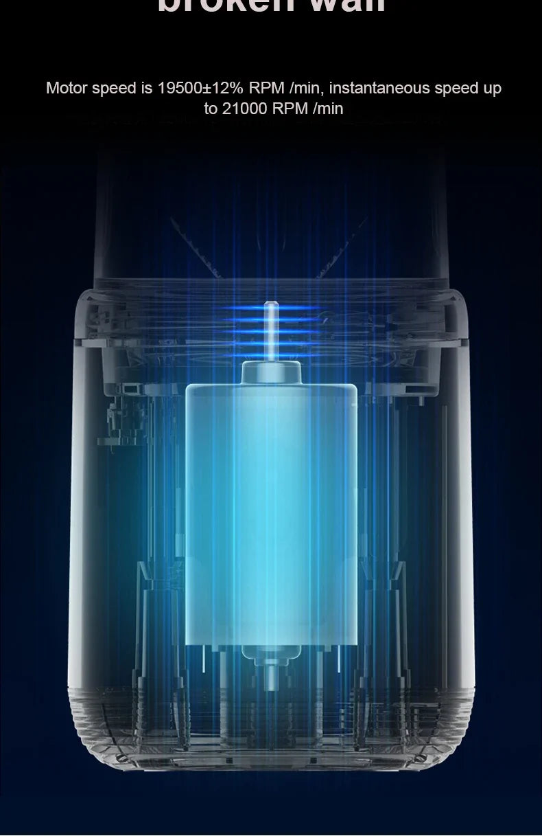 6 Blade Portable Juicer USB Rechargeable Juicer Stainless Steel Blade Cup Juicer Fruit Automatic Smoothie Blender Kitchen Tool