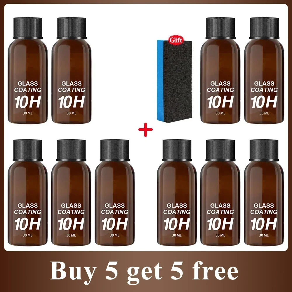 Car Glass Coating Ceramic Coating Nano Crystal Coating Car Windows Polishing Scratch Resistance Glass Waterproof Dustproof Agent