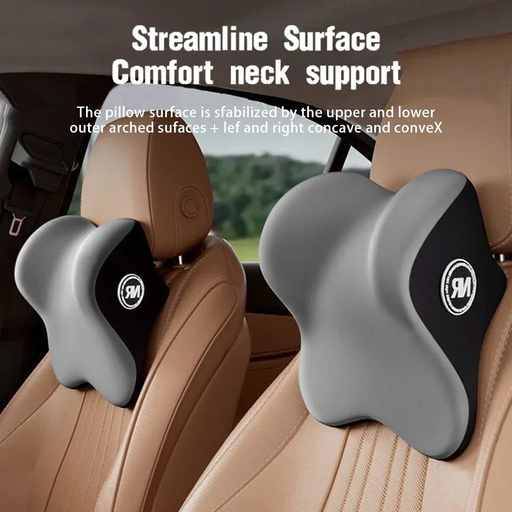 New Car Lumbar Support Pillow Memory FoamAuto Neck Pillow Waist Support Removable Washable Backrest Universal Vehicle Cushion