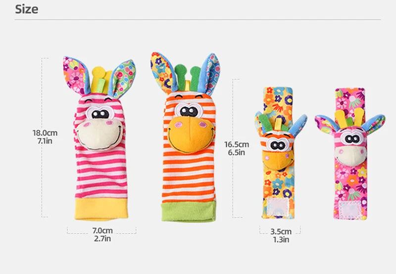 Foot Finders & Wrist Rattles for Infants Toys Black and White Sensory Toys Baby Essentials for Newborn Wrist Rattle Baby Gifts