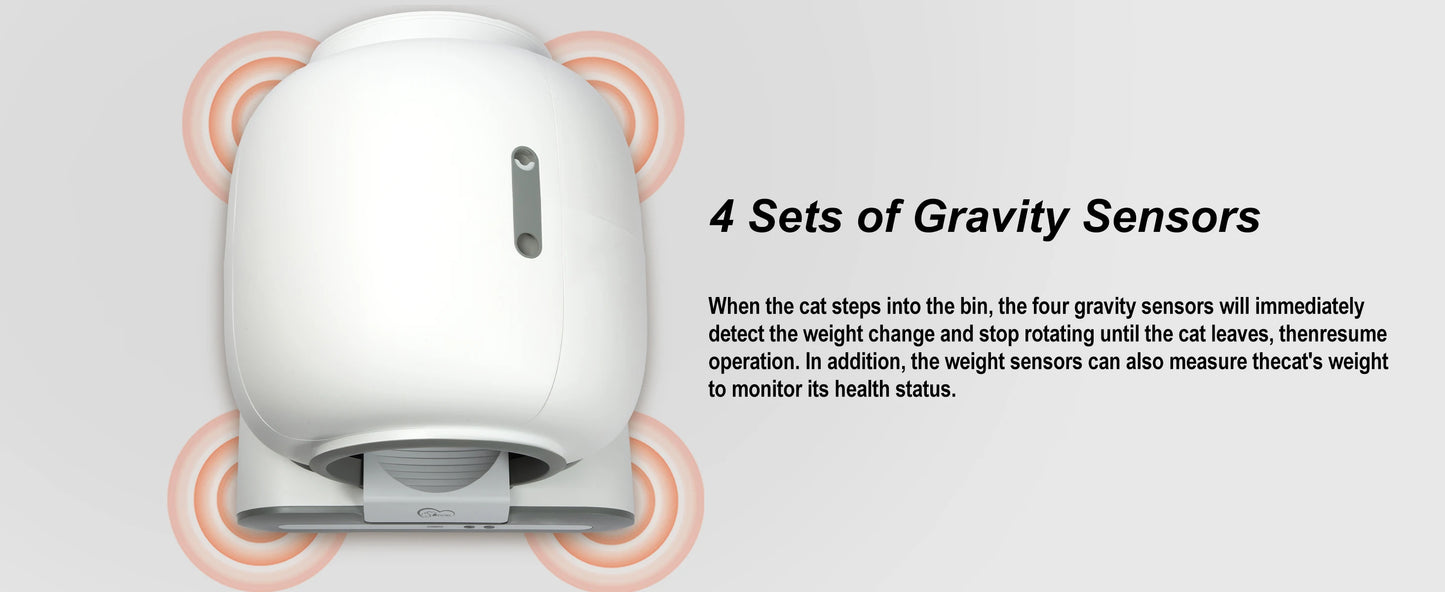 DOEL  Automatic Cat Litter Box Self Cleaning with App Control & Cat Litter Mat Smart Cat Toilet for Multiple Large Cats
