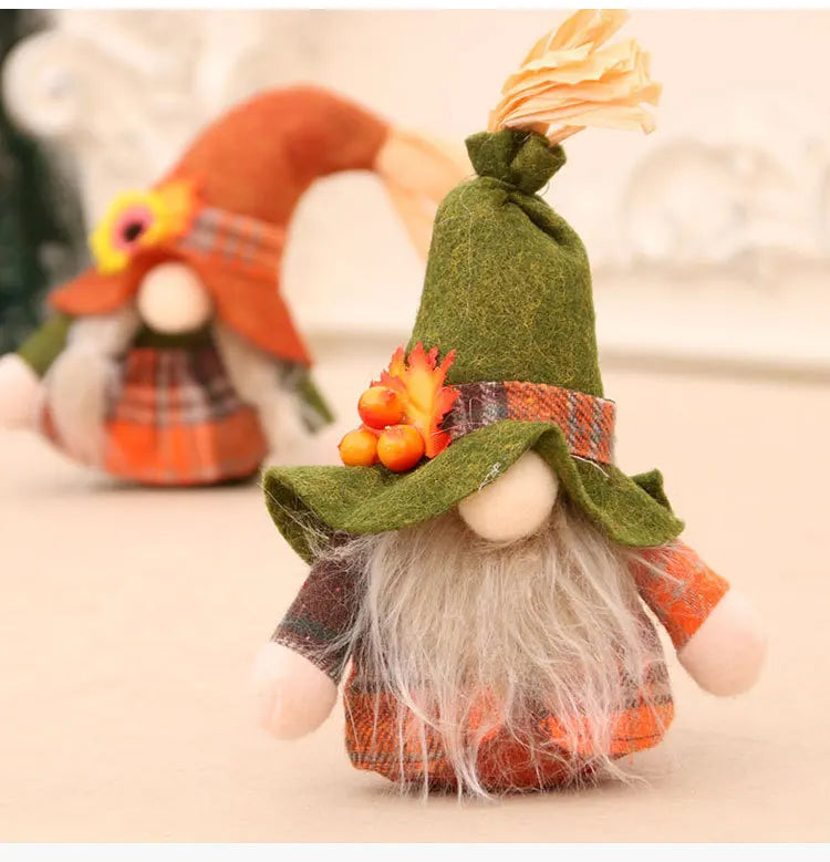 1pc Fall Gnome Autumn Gnome Pumpkin Sunflower Swedish Dwarf Thanksgiving Day Christmas Decor Nordic Gnome Land God Old Man Decor