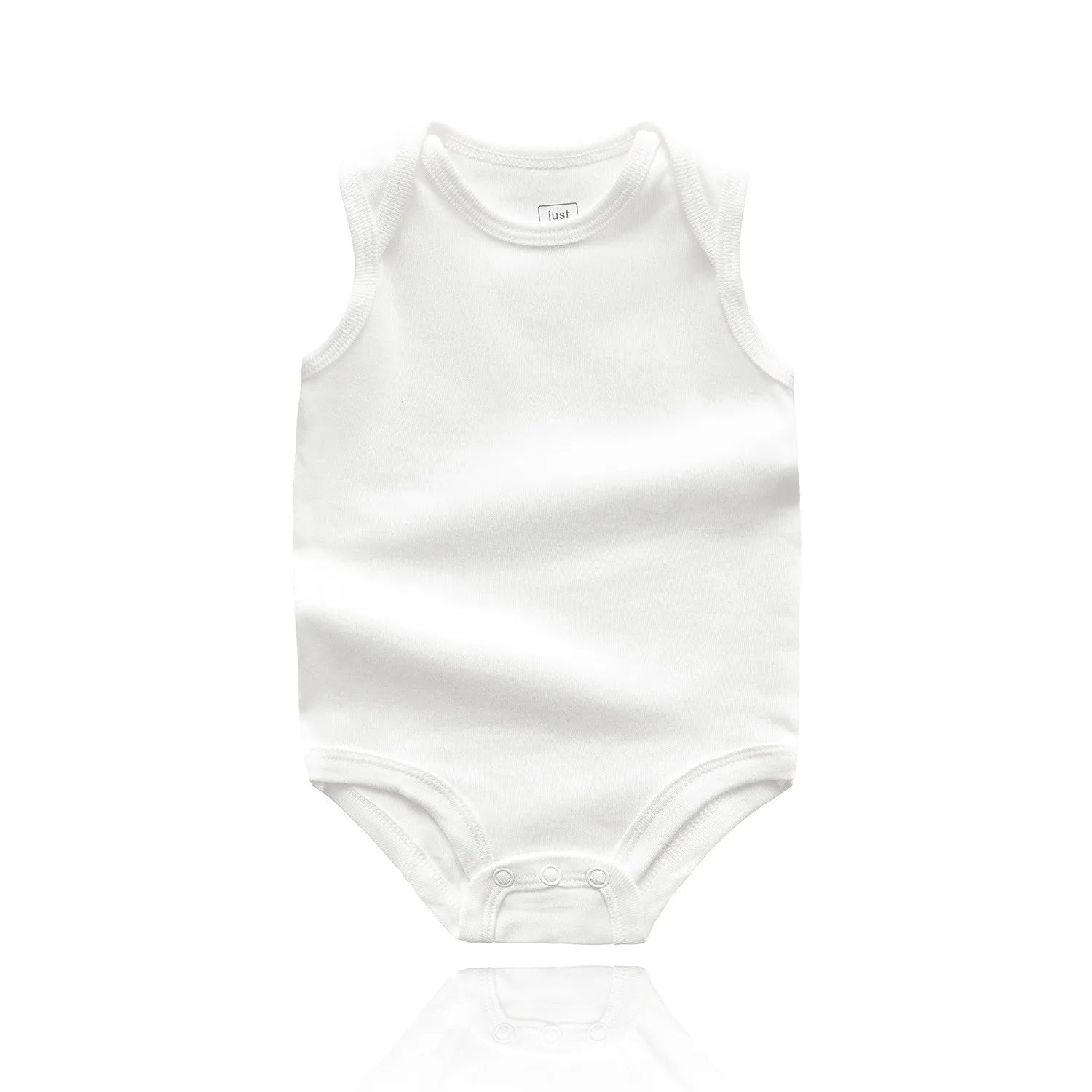 5PCS/LOT Newborn Baby Clothing 2024 Summer Sleeveless Baby Boy Girl Clothes Cotton White Color Baby Bodysuit Vest Baby Romper