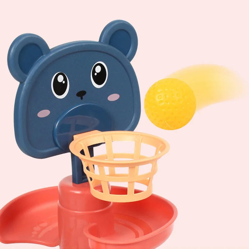 Baby Toy Rotating Rolling Ball Pile Tower Gliding Montessori Educational Toy for Babies Kids Stacking Spin Track Newborn Gift