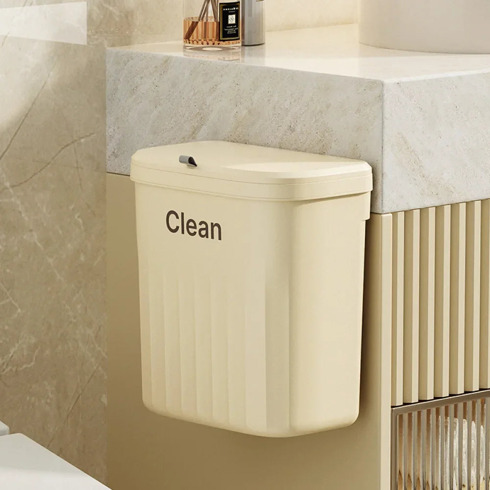 Hanging Trash can Kitchen Hanging with Lid Bathroom Accessories Mounted Recycling Garbage Baskests Wall Mounted Garbage Bins