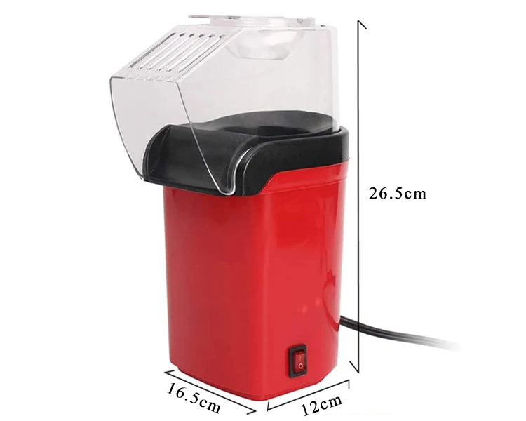 Popcorn Machine High Popping Rate Fully Automatic Popcorn Machine Electric Air Popper Mini Popcorn Machine for Home Kitchen
