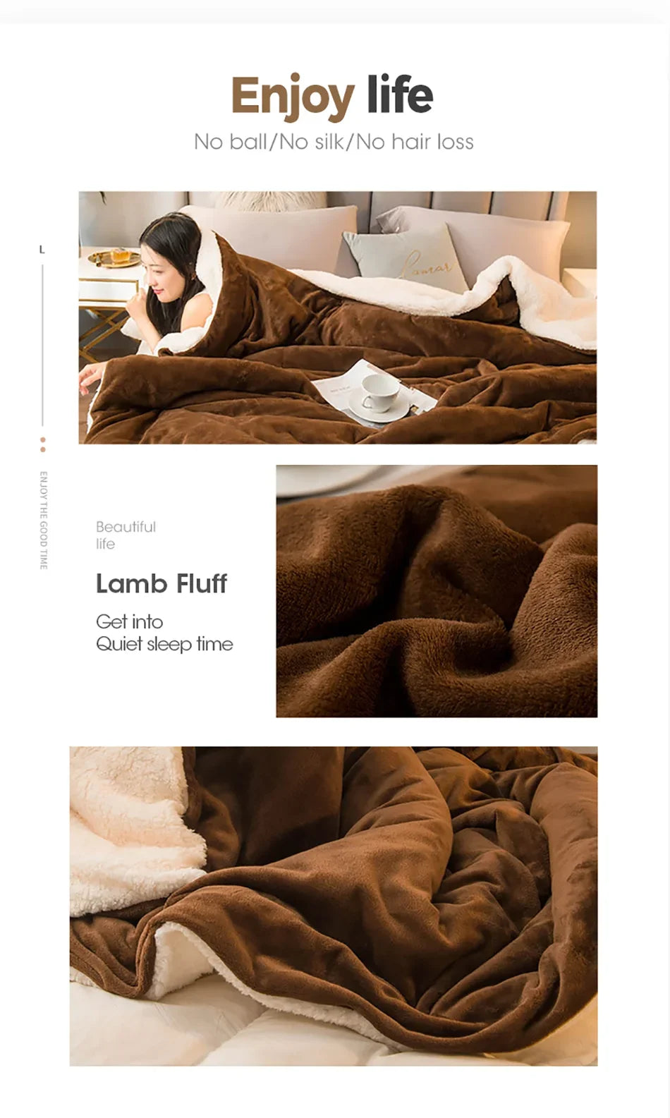 Wool Throw Blanket Keep Warm Winter Bed Blankets Double Sided Queen Duvet Cover Camping Double Bed Cover Bedspread On The Bed