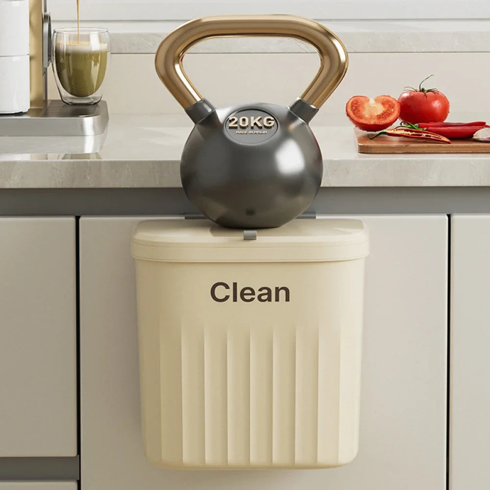 Hanging Trash can Kitchen Hanging with Lid Bathroom Accessories Mounted Recycling Garbage Baskests Wall Mounted Garbage Bins