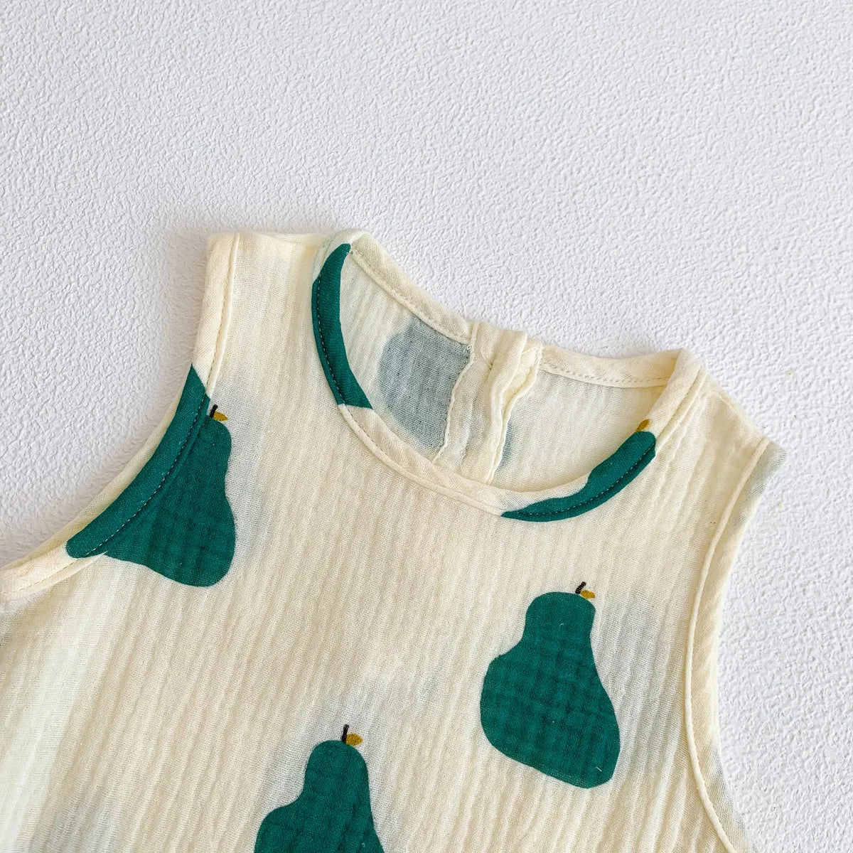 2025 New In Summer Infant Newborn Baby Girls Boys Wrinkle Cloth Cotton Outfits Kids Casual Jumpsuits Toddler Bodysuits