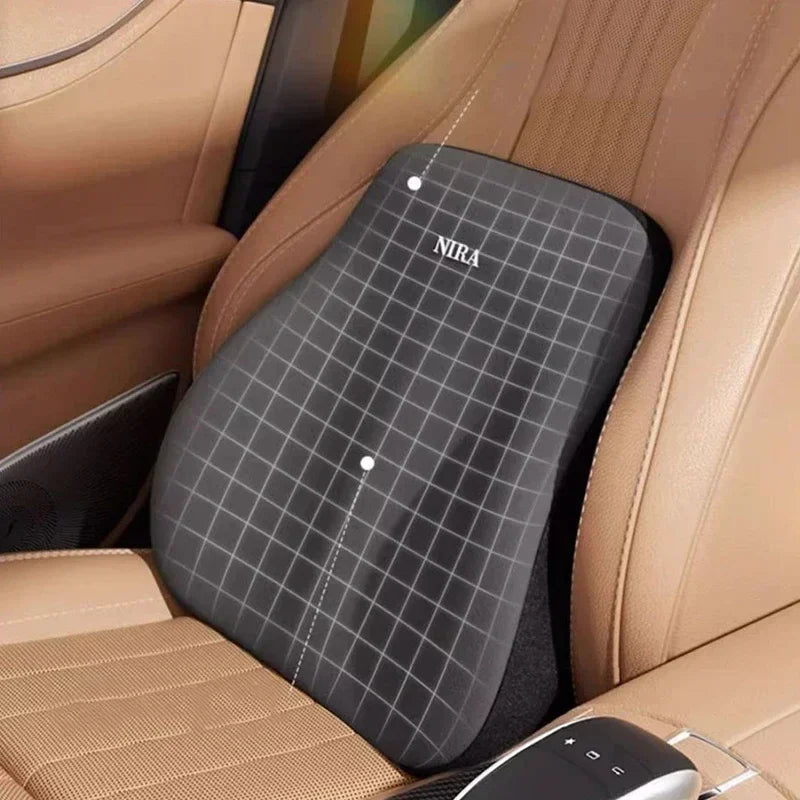 New Car Lumbar Support Pillow Memory FoamAuto Neck Pillow Waist Support Removable Washable Backrest Universal Vehicle Cushion