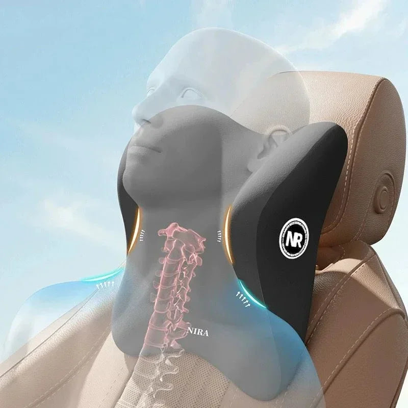 New Car Lumbar Support Pillow Memory FoamAuto Neck Pillow Waist Support Removable Washable Backrest Universal Vehicle Cushion