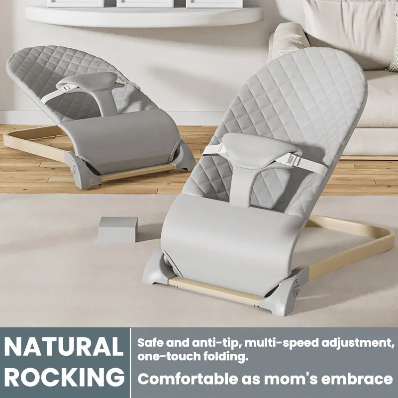 Baby Bouncer, Portable Bouncer Seat for Babies,Adjustable Multi Position Baby Bouncer Seat, Fits Newborn to Toddler