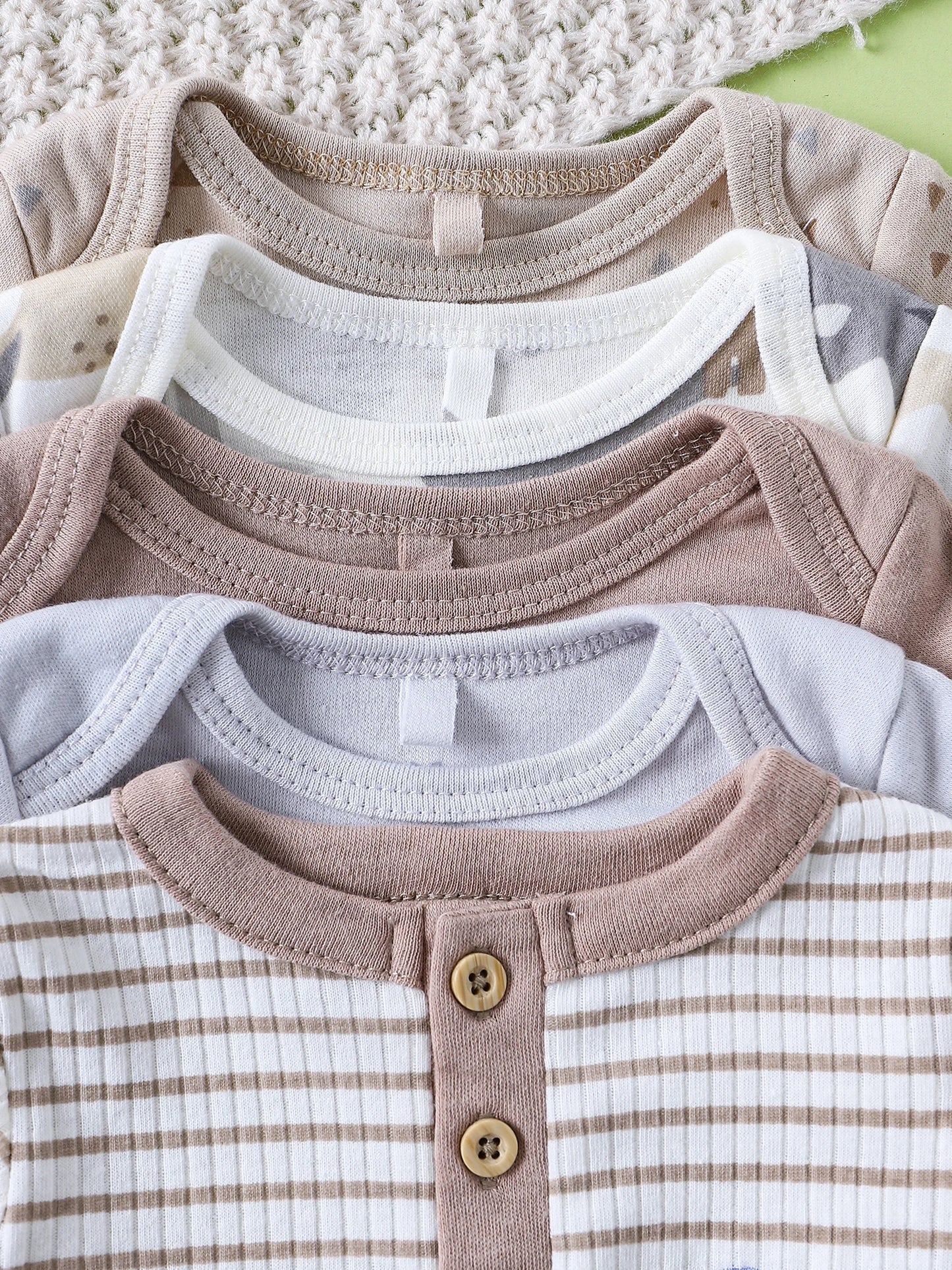 5PCS Baby boy's clothes Baby boy onesies summer Short-sleeved jumpsuit newborn baby clothes Suitable for 0-9months