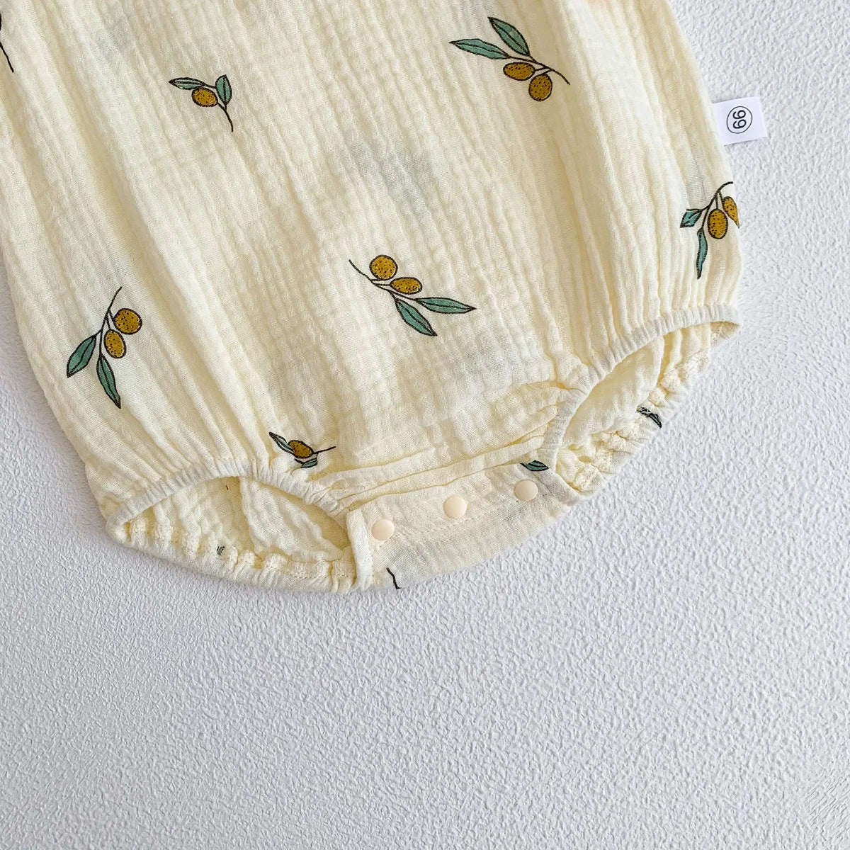 2025 New In Summer Infant Newborn Baby Girls Boys Wrinkle Cloth Cotton Outfits Kids Casual Jumpsuits Toddler Bodysuits