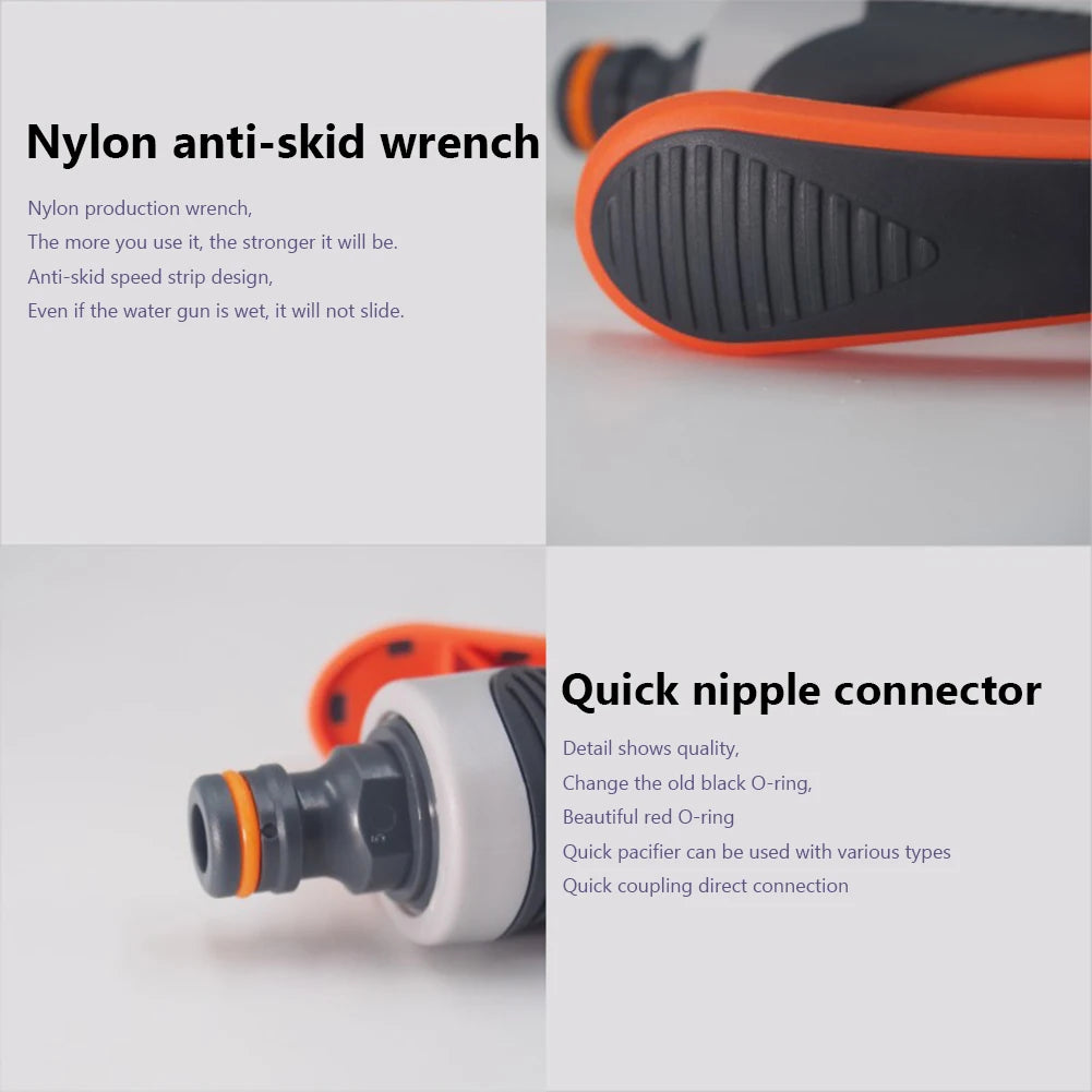 Water Gun High-Pressure Water Spray Gun Car Washer Hose Nozzle Garden Watering Sprinkler Sprinkler Cleaning Water Gun