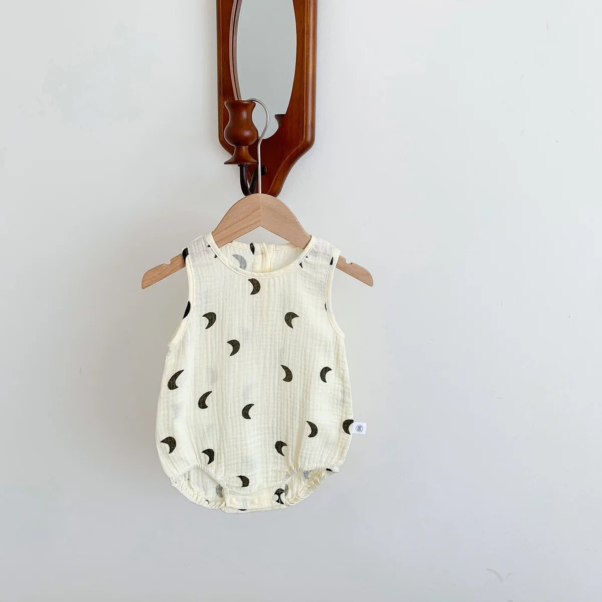 2025 New In Summer Infant Newborn Baby Girls Boys Wrinkle Cloth Cotton Outfits Kids Casual Jumpsuits Toddler Bodysuits