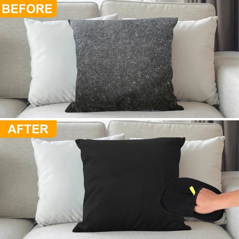 Reusable Cat Grooming Gloves Electrostatic Pet Hair Removal Mitts Cat Dog Hair Remover Brush Sticking Device Home Hair Scraper