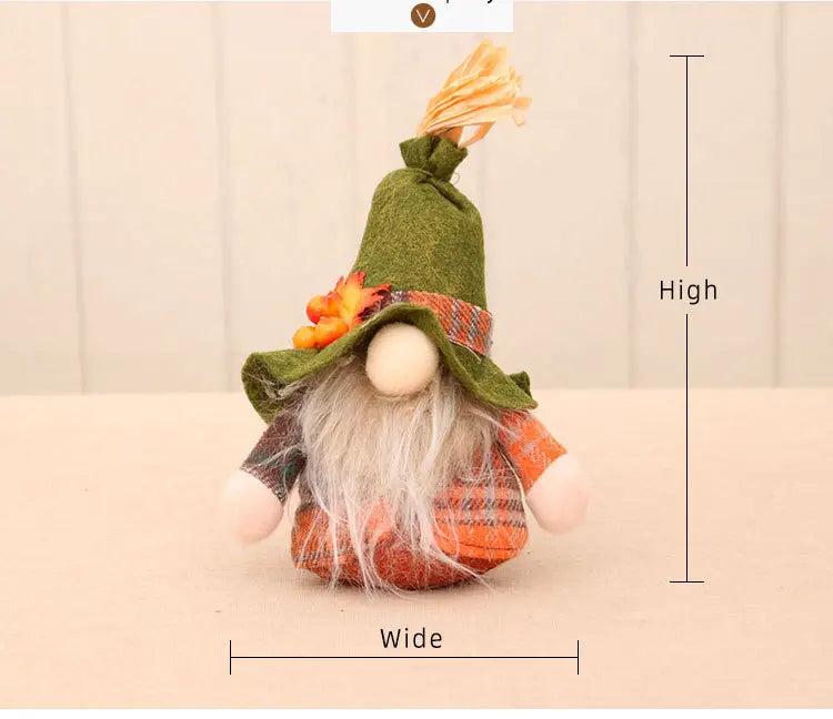 1pc Fall Gnome Autumn Gnome Pumpkin Sunflower Swedish Dwarf Thanksgiving Day Christmas Decor Nordic Gnome Land God Old Man Decor