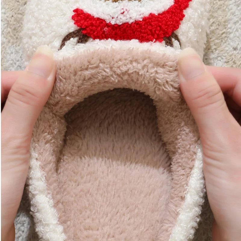 Cute Christmas Elk Slippers