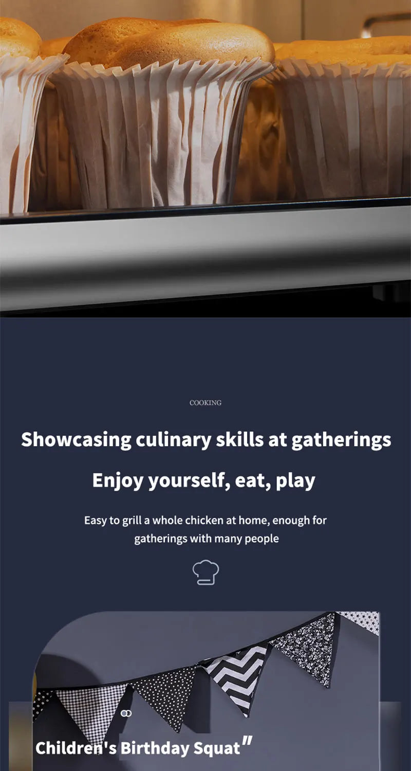 12L Electric Air Fryer Large Capacity Convection Oven Deep Fryer Without Oil Kitchen 360°Baking Viewable Window Home Appliance